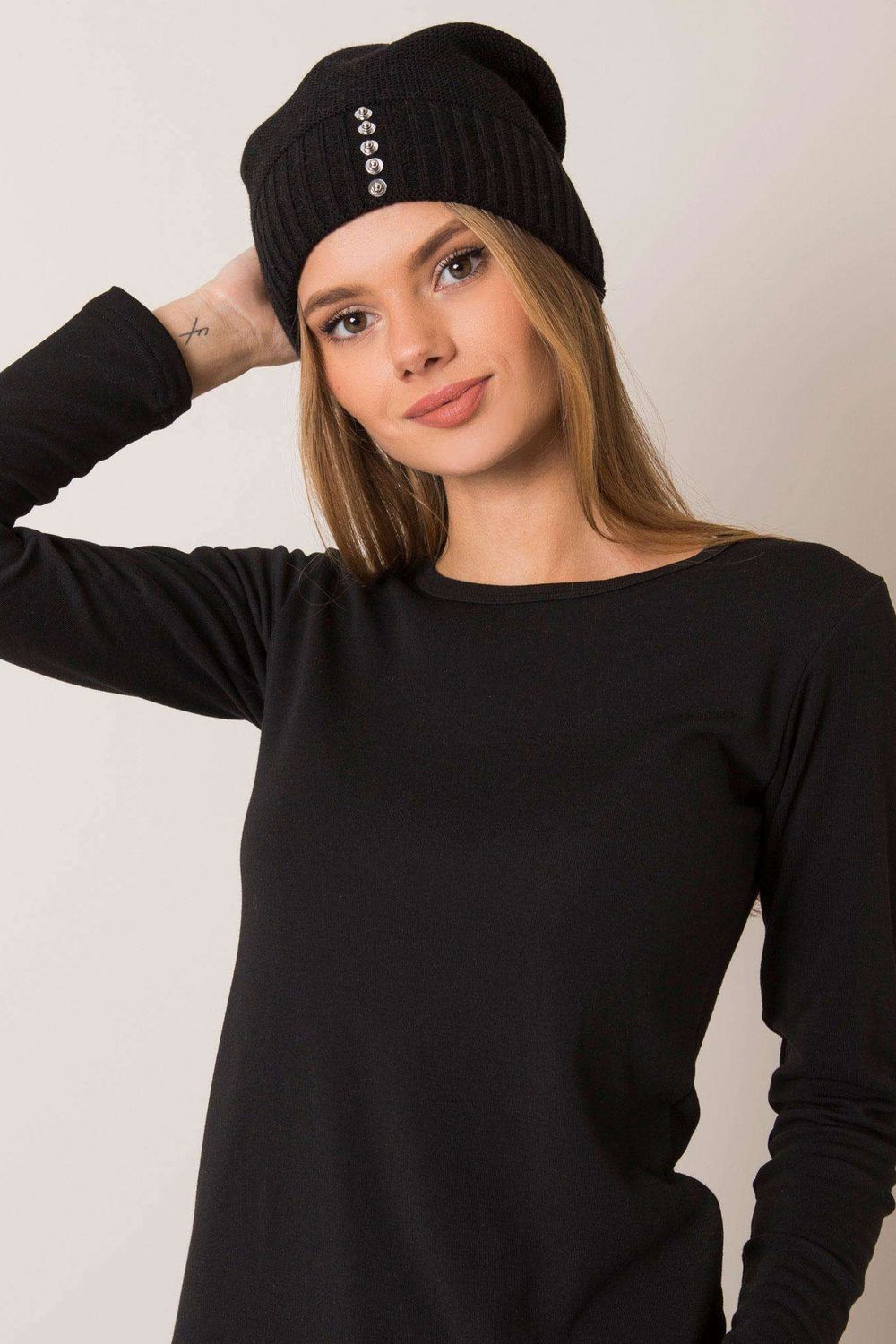   Czapka Damska Model JK-CZ-13.65 Black - Rue Paris  black