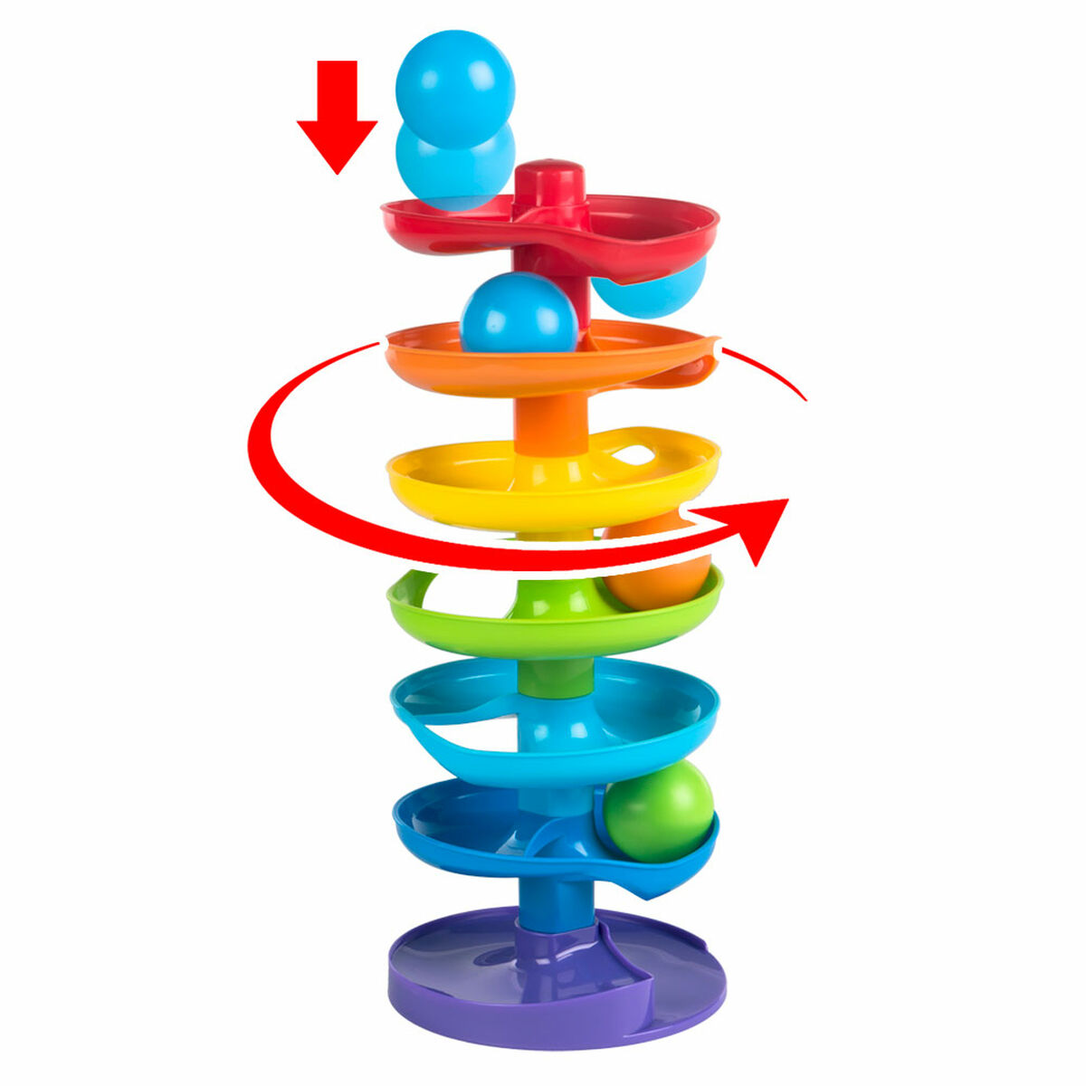 Activity Spiral PlayGo Rainbow 15 x 37 x 15,5 cm 4 Units