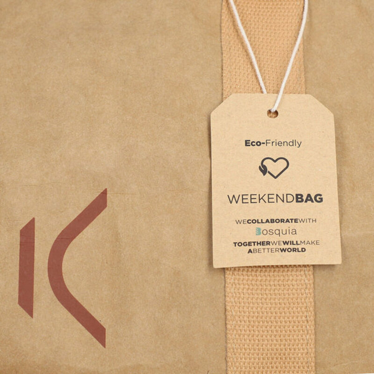 Sports Bag KSIX WeekendBag Eco-friendly kraft paper Brown