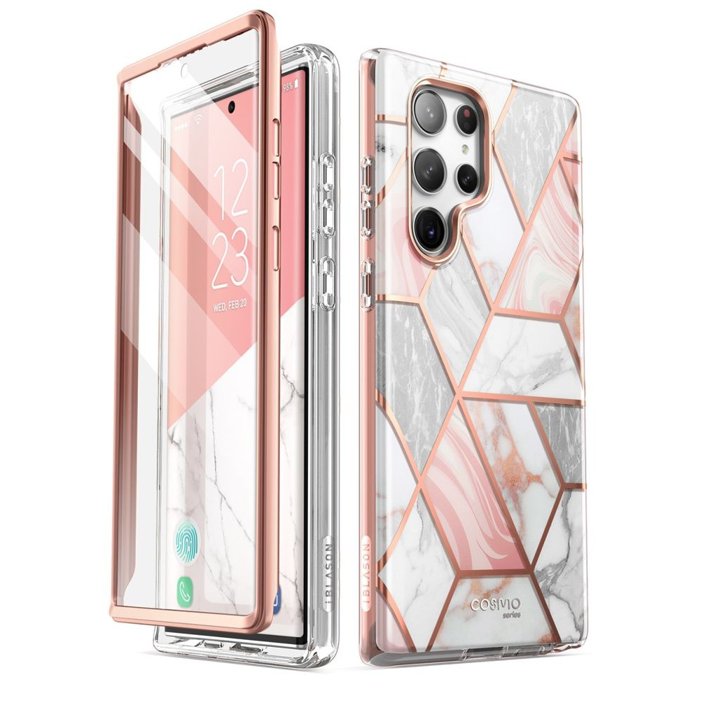 Supcase Cosmo Samsung Galaxy S23 Ultra Marble Pink
