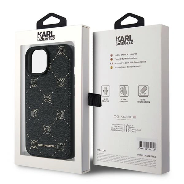 Karl Lagerfeld KLHMP15MPGKHPHK Apple iPhone 15 Plus Karl Head MagSafe black