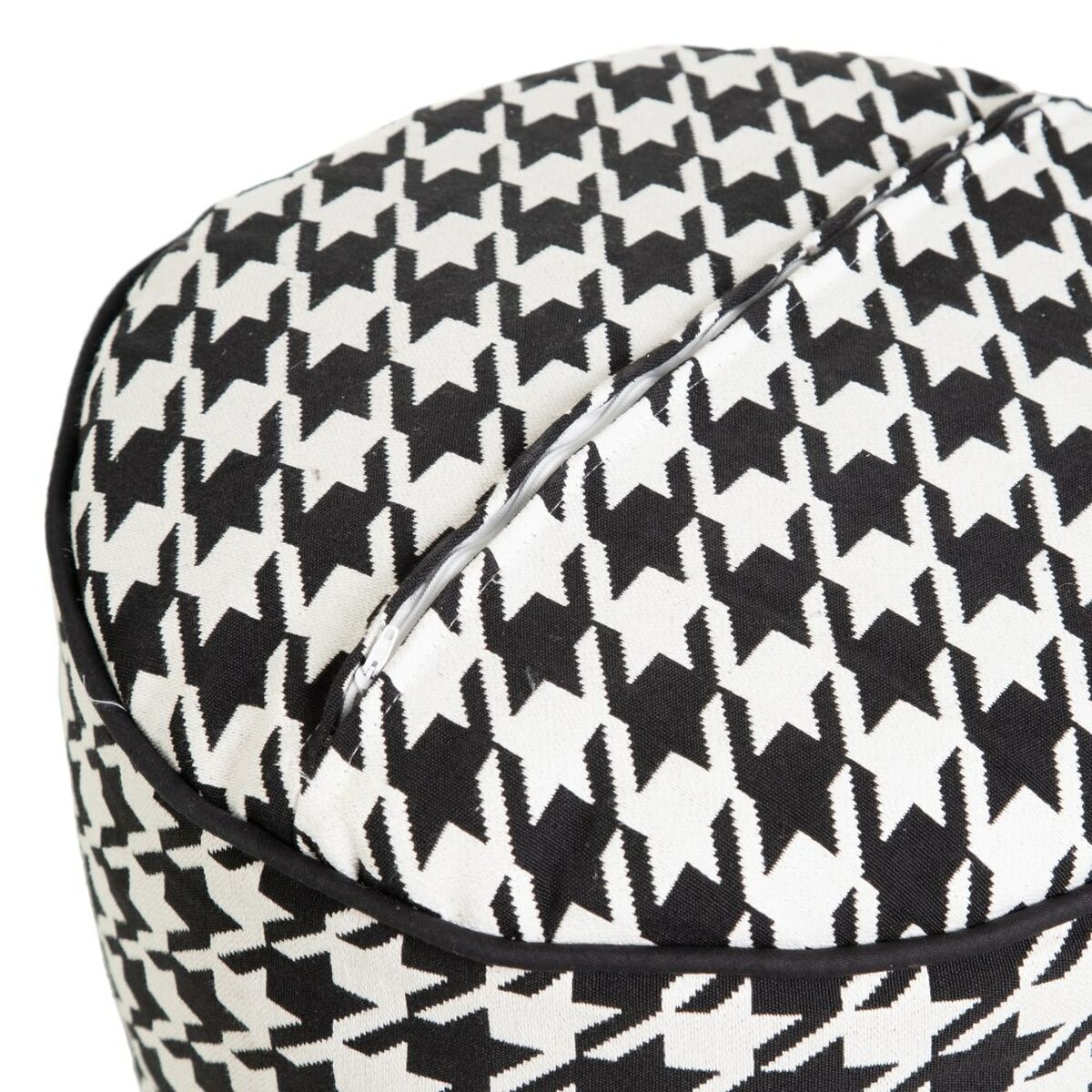 Pouffe Polyester 45 x 45 x 45 cm 100% cotton Houndstooth