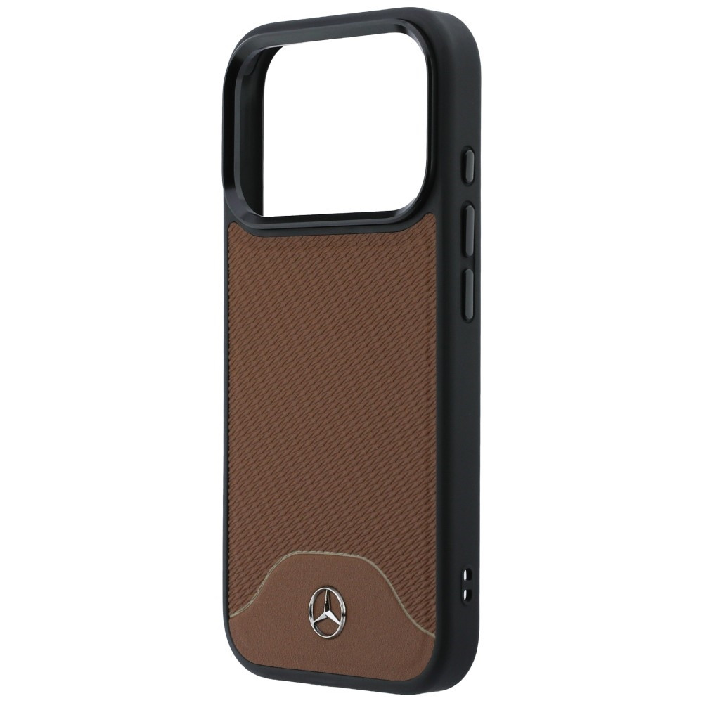 Etui Mercedes Leather Wood Effect and Curve MagSafe do Apple iPhone 17 Pro camel