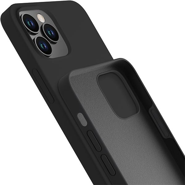Case 3MK Silicone Case Apple iPhone 12 Pro Max black/black