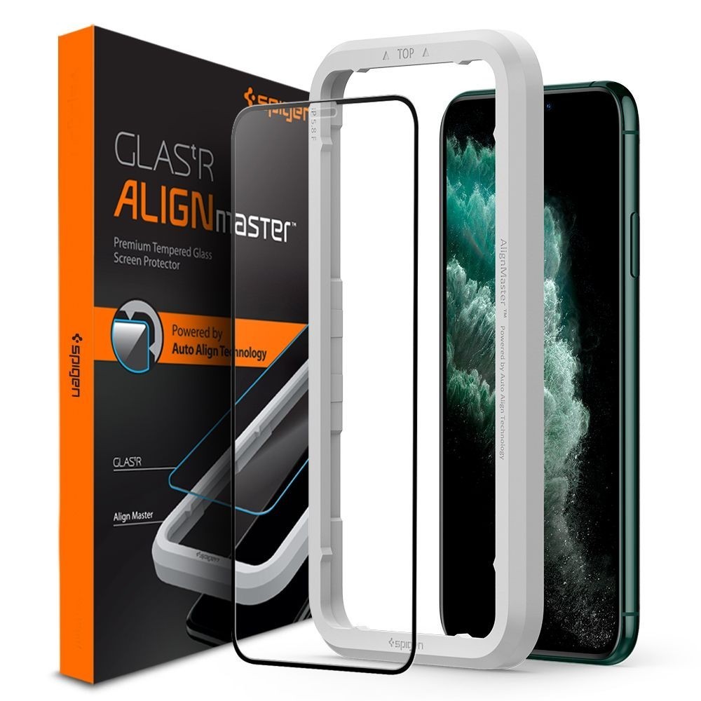 Spigen GLAS.tR AlignMaster Apple iPhone 11 Pro Max Black