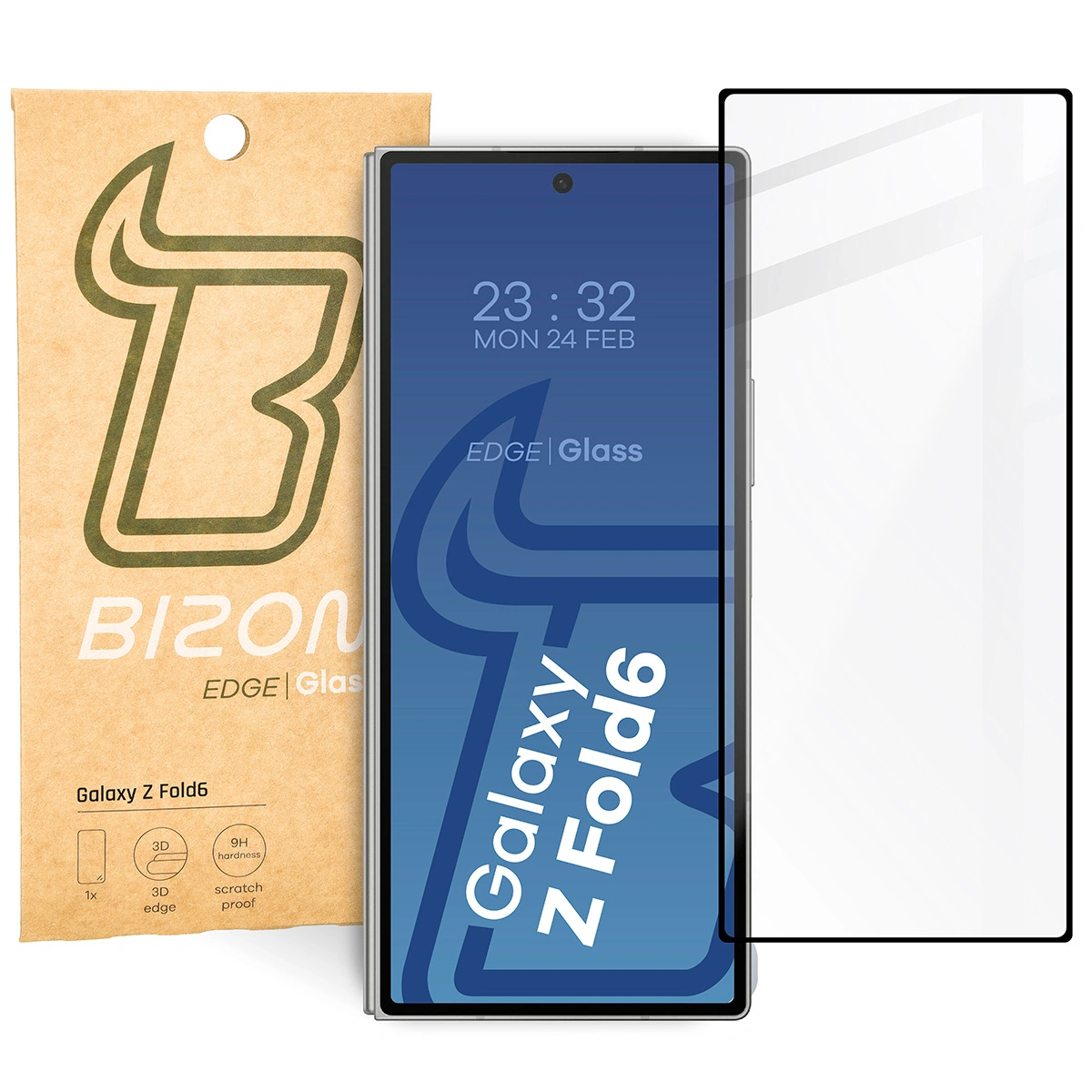 Bizon Glass Edge 2 Samsung Galaxy Z Fold6 black