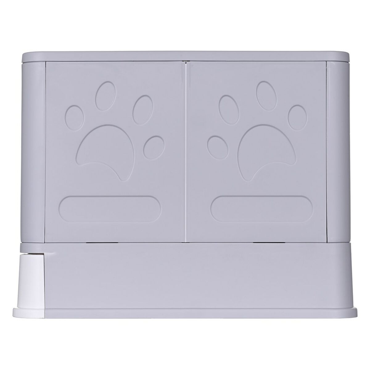 Cat Litter Box Diamentiq Yoko White Grey Plastic Cat Litter Box Diamentiq Yoko White Grey Plastic