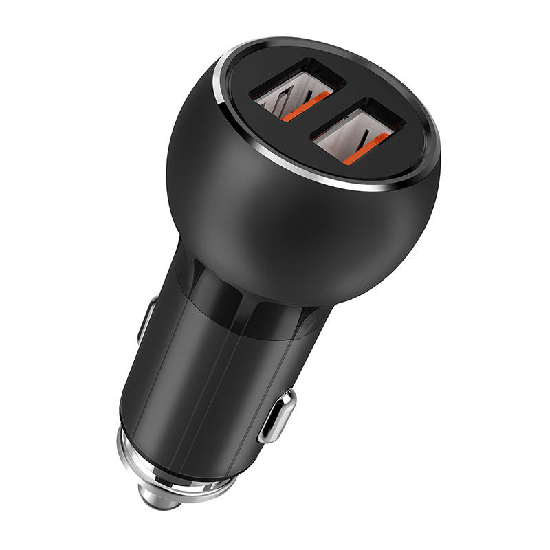 LDNIO C503Q Car Charger 2xUSB-A + Lightning cable