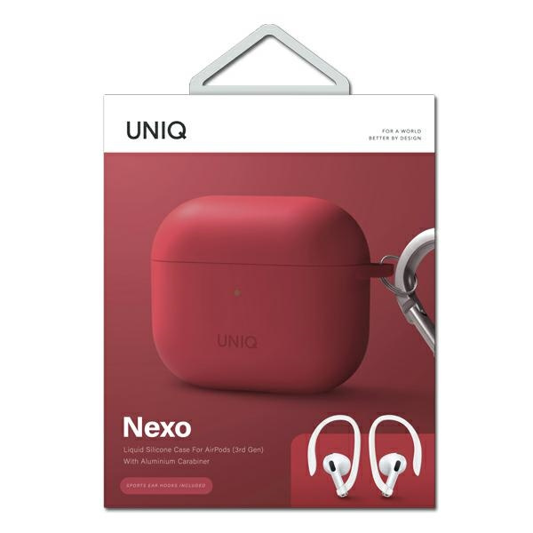 UNIQ Nexo Apple AirPods 3 + Ear Hooks Silicone coral