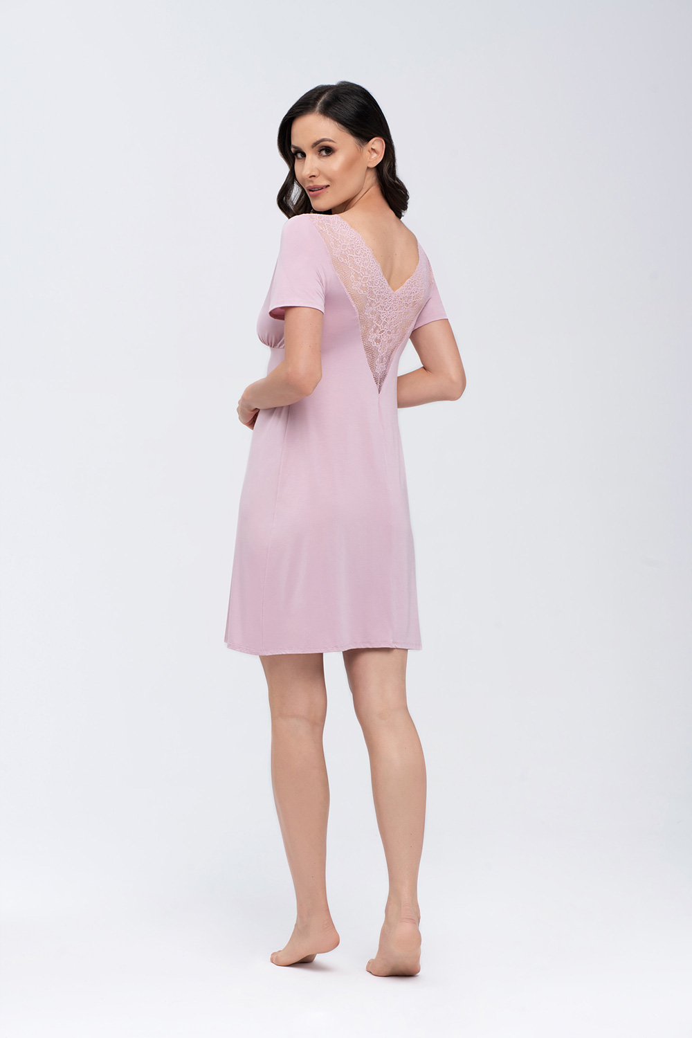 Nightshirt model 170101 Babella pink Ladies