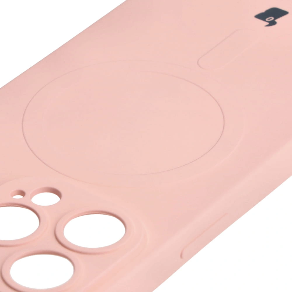 Bizon Case Silicone Magnetic Apple iPhone 14 Pro light pink