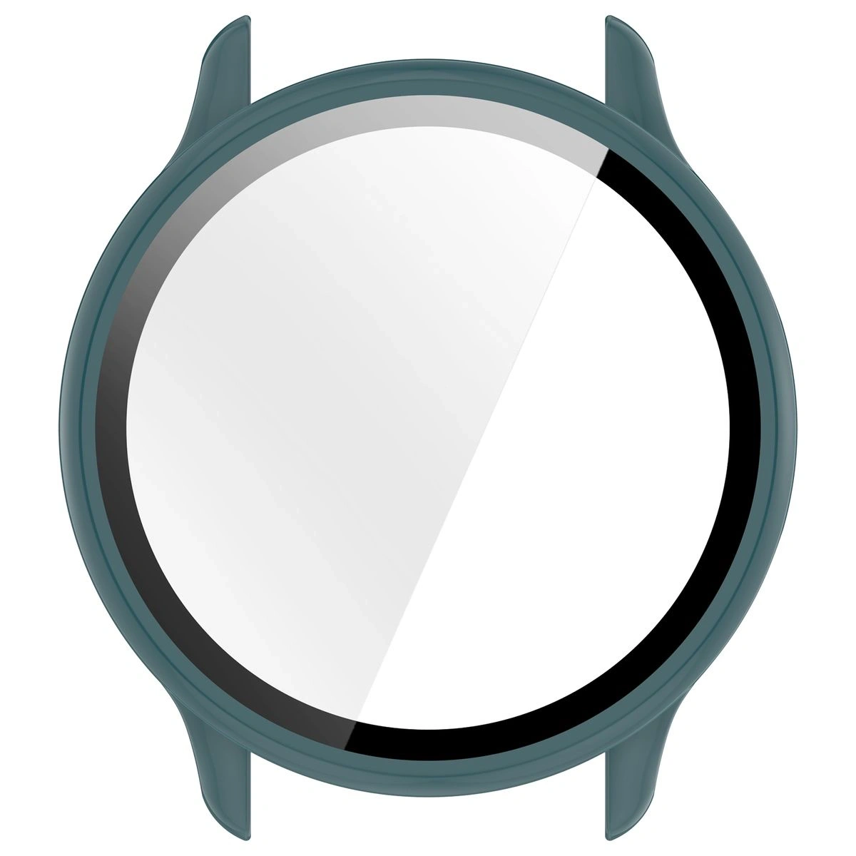 Etui ze szkłem do zegarka Bizon Case+Glass Watch do Garmin Vivoactive 6 zielone