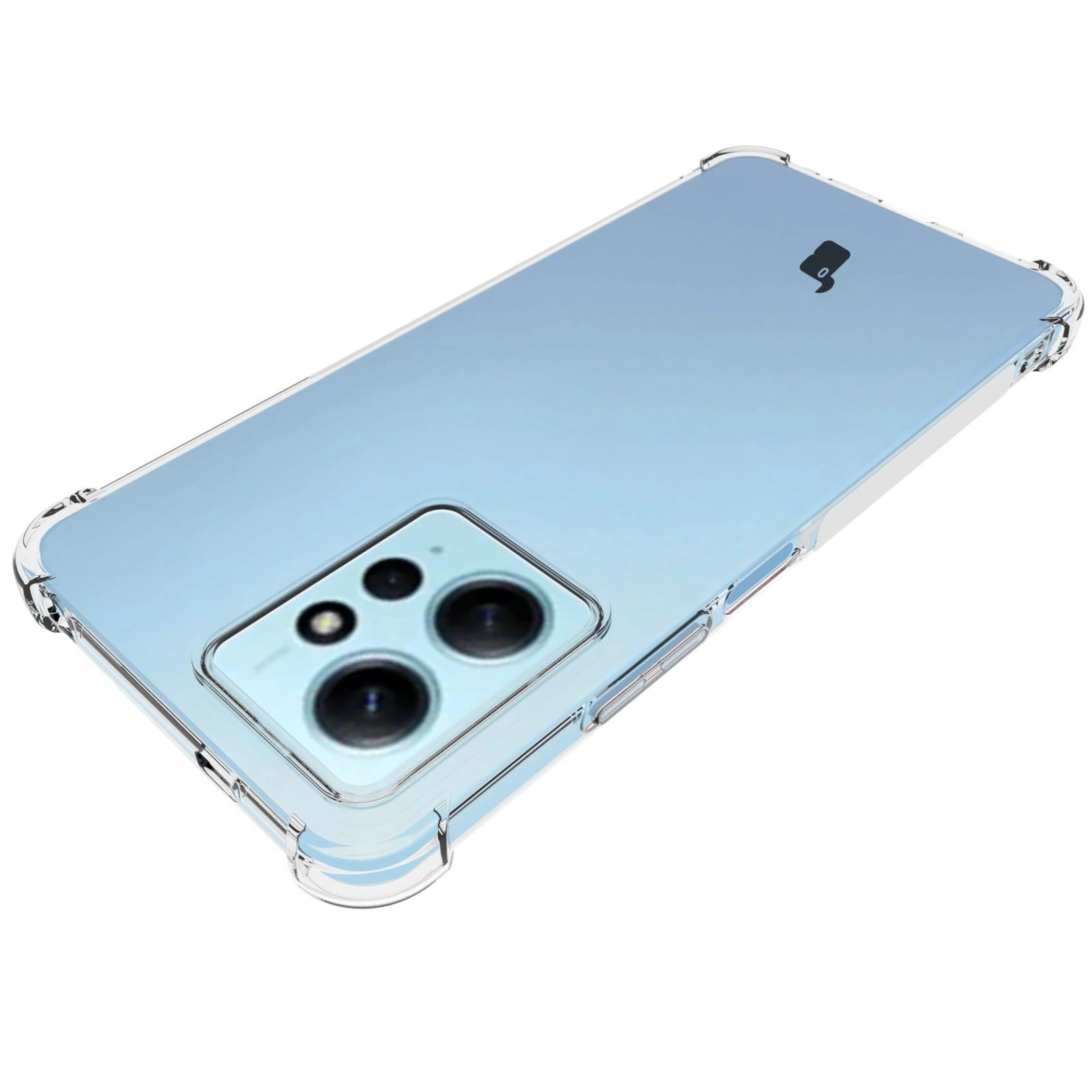 Bizon Case Clear Pack case + 2x screen glass + lens glass Xiaomi Redmi Note 12 4G clear