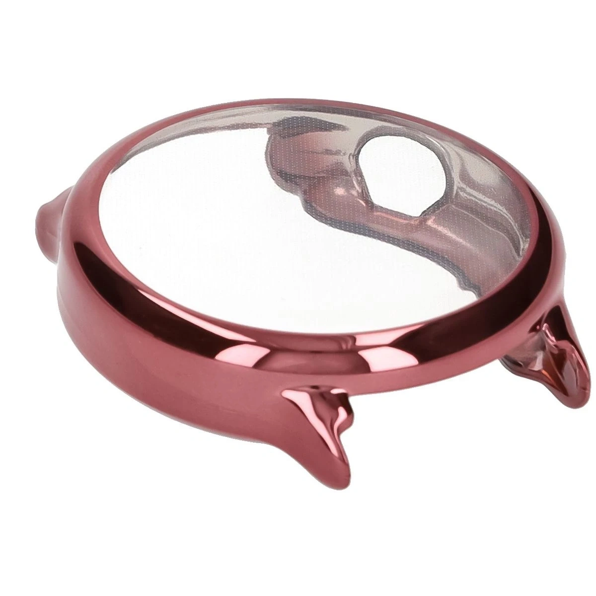 Etui z osłoną ekranu Bizon Case Watch Felipe do Garmin Vivoactive 6 różowe