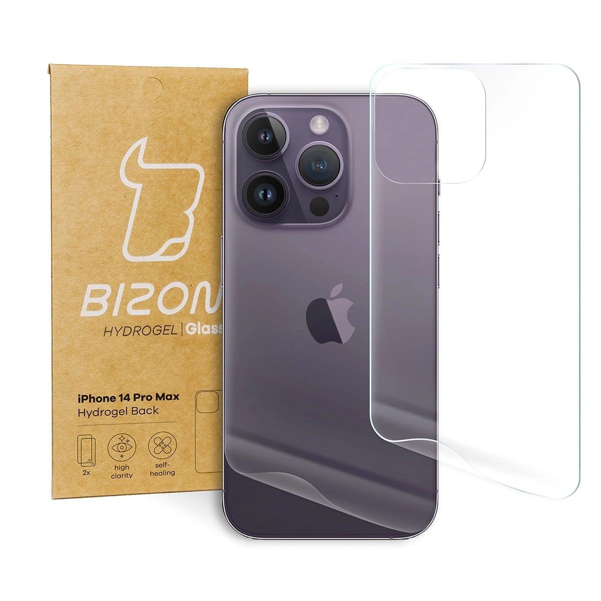 Bizon Glass Hydrogel Apple iPhone 14 Pro Max [2 PACK]