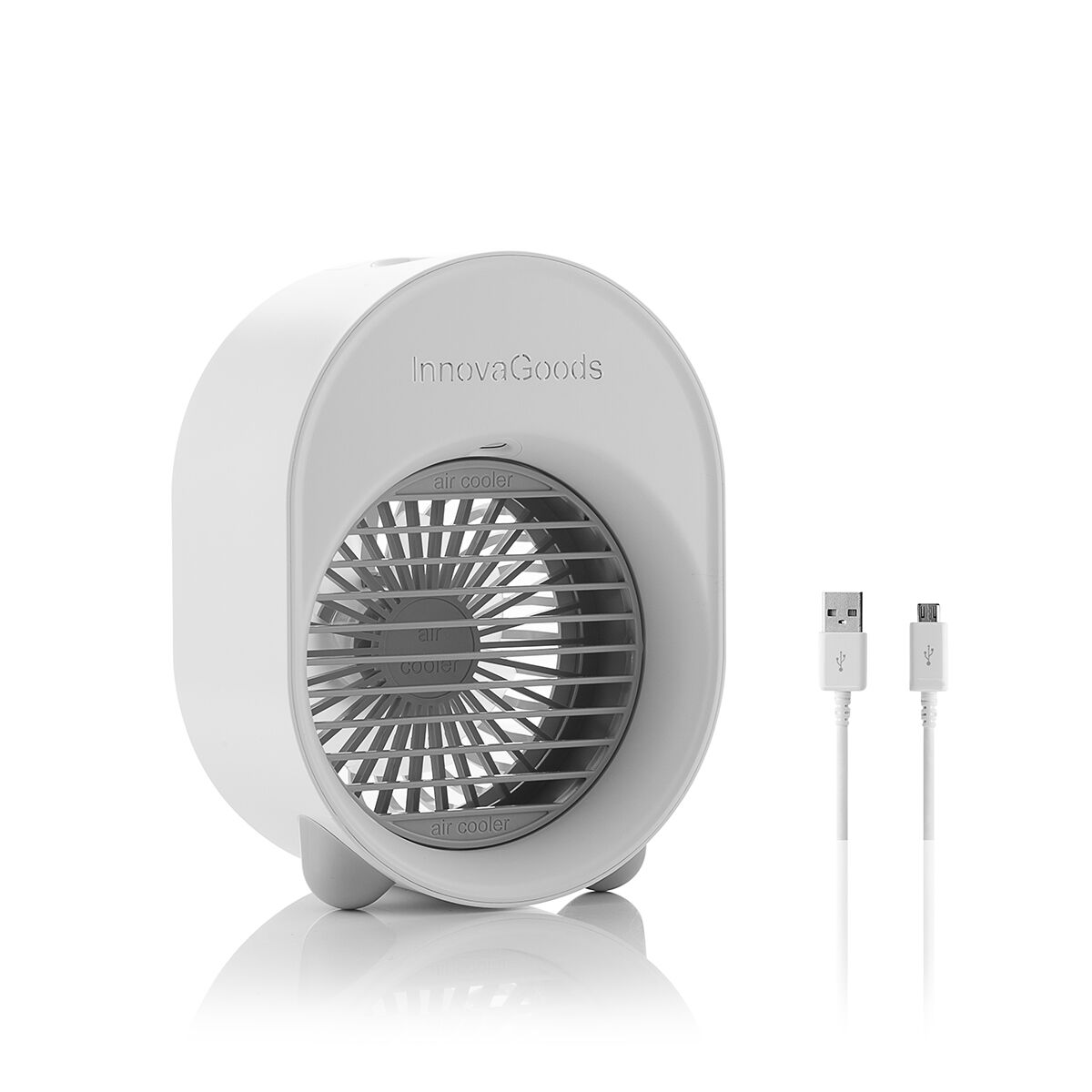 Mini Ultrasound Air Cooler-Humidifier with LED Koolizer InnovaGoods Mini Ultrasound Air Cooler-Humidifier with LED Koolizer InnovaGoods