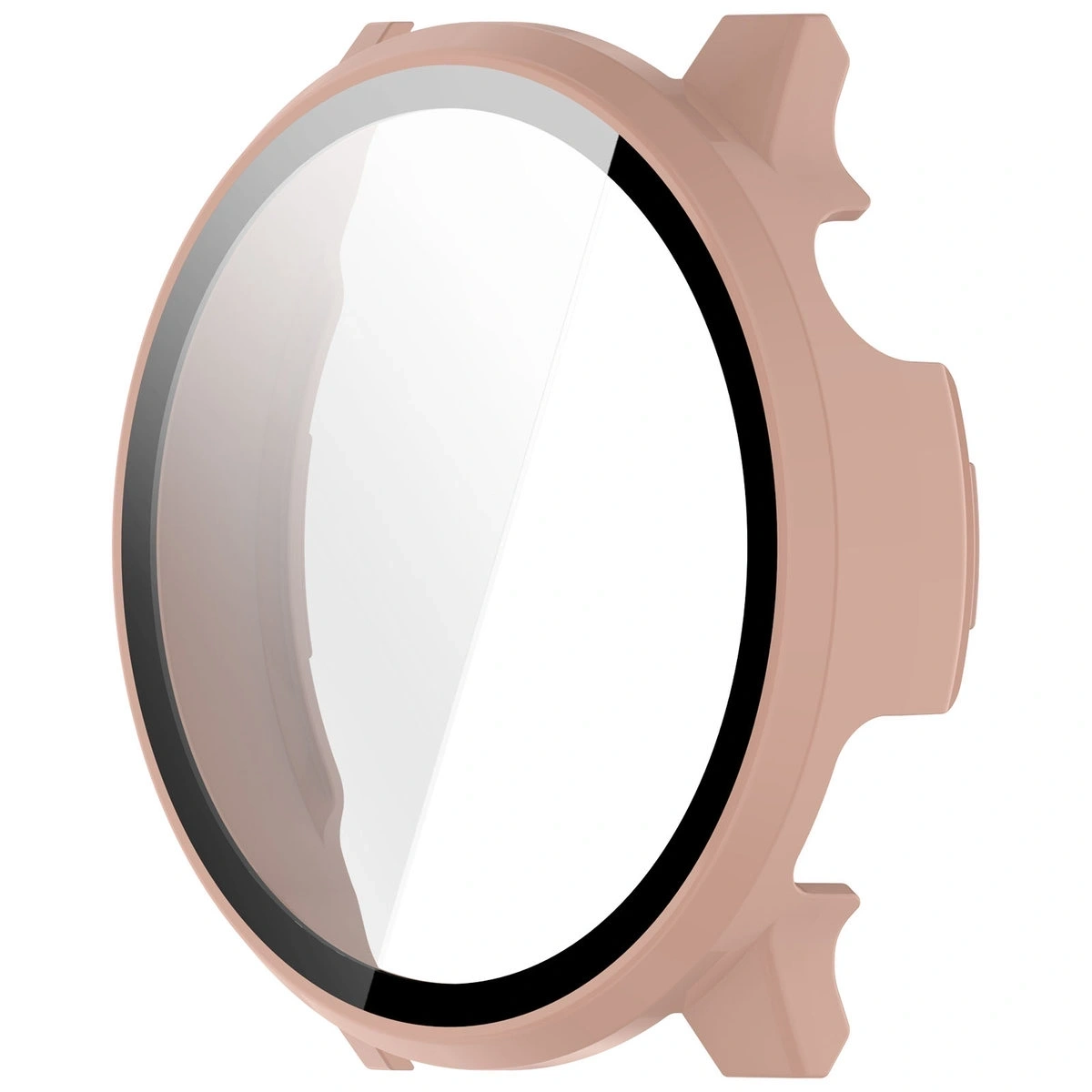 Etui ze szkłem do zegarka Bizon Case+Glass Watch do Garmin Venu 4 41mm różowe