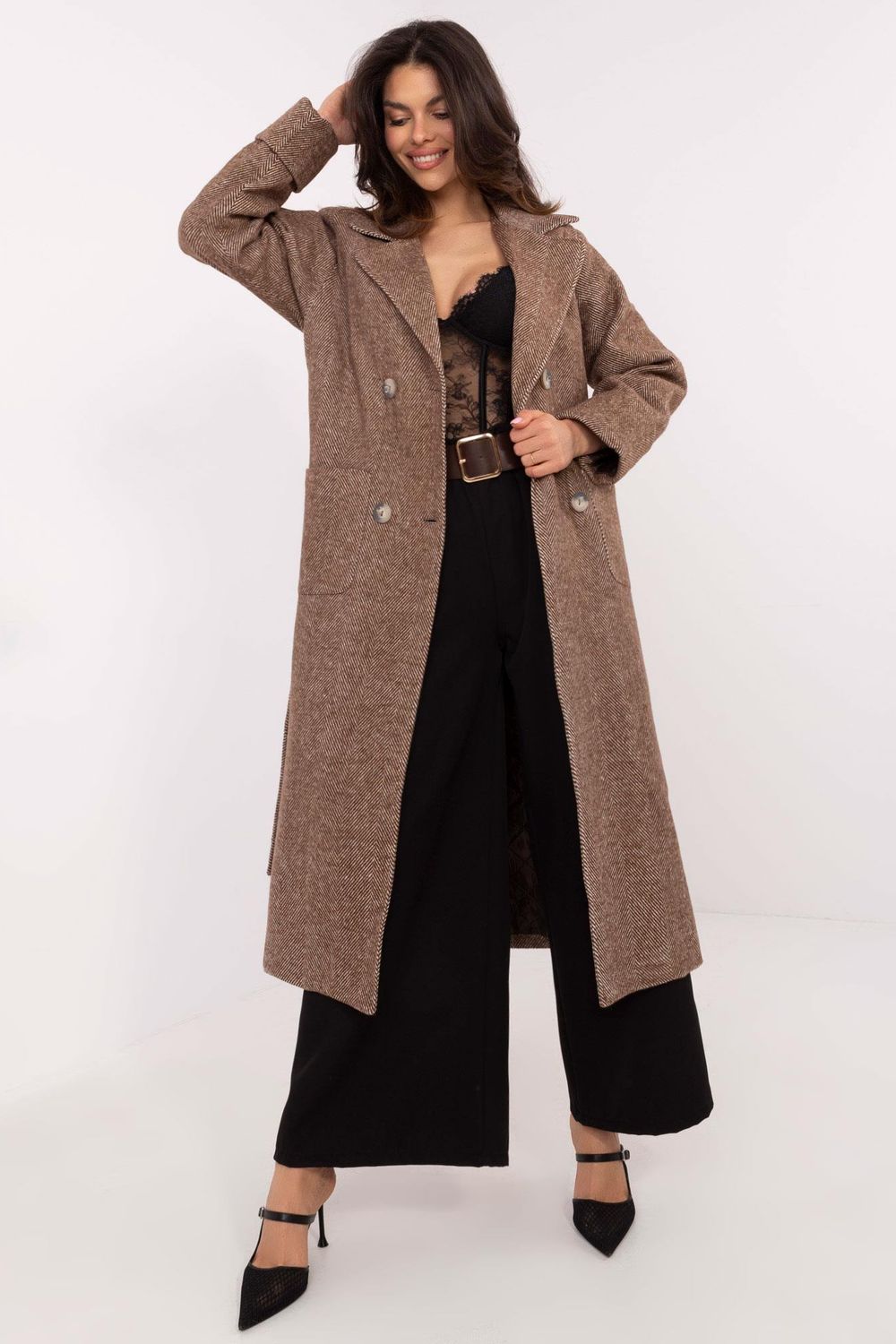  Coat model 206617 Lakerta  brown