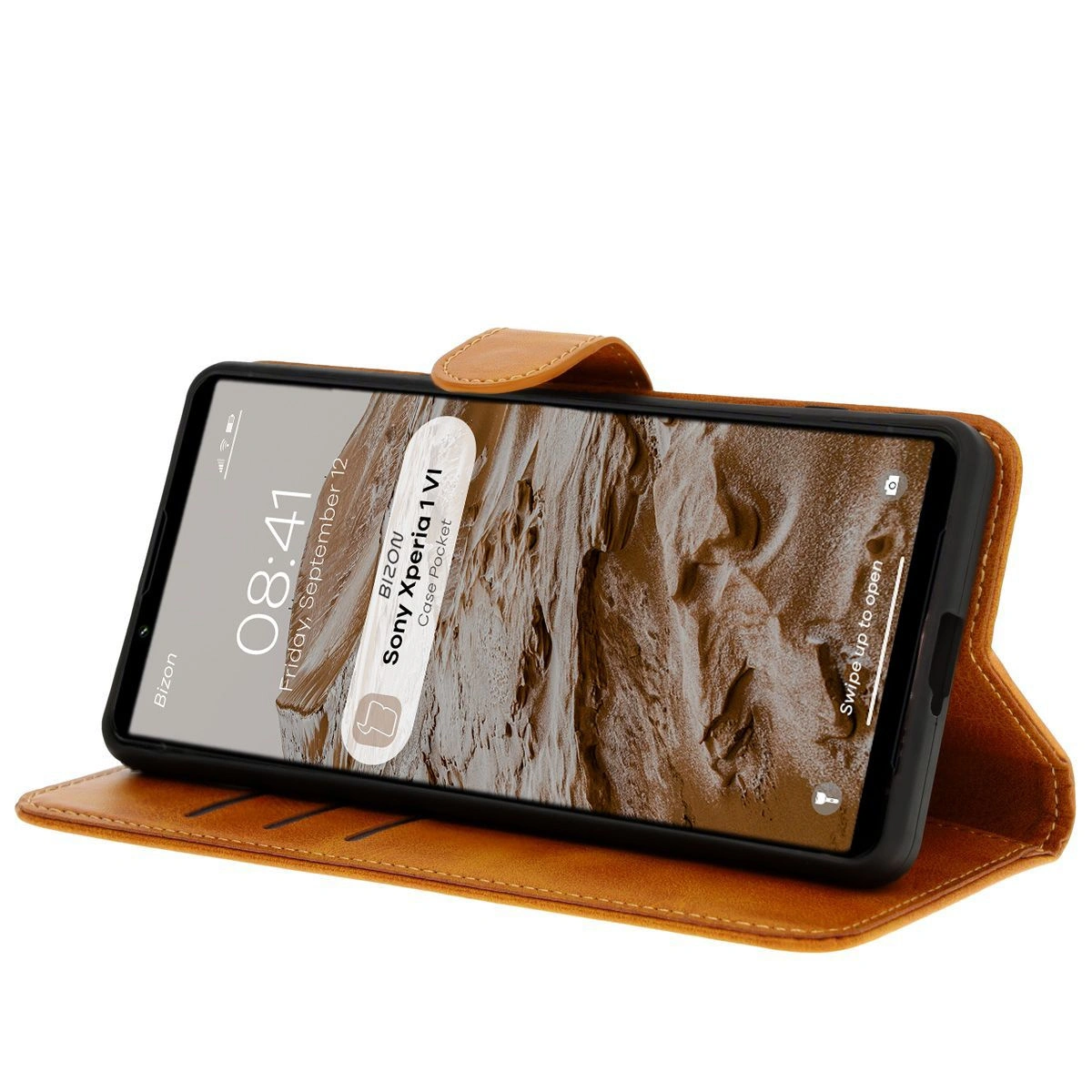 Bizon Case Pocket Sony Xperia 1 VI brown
