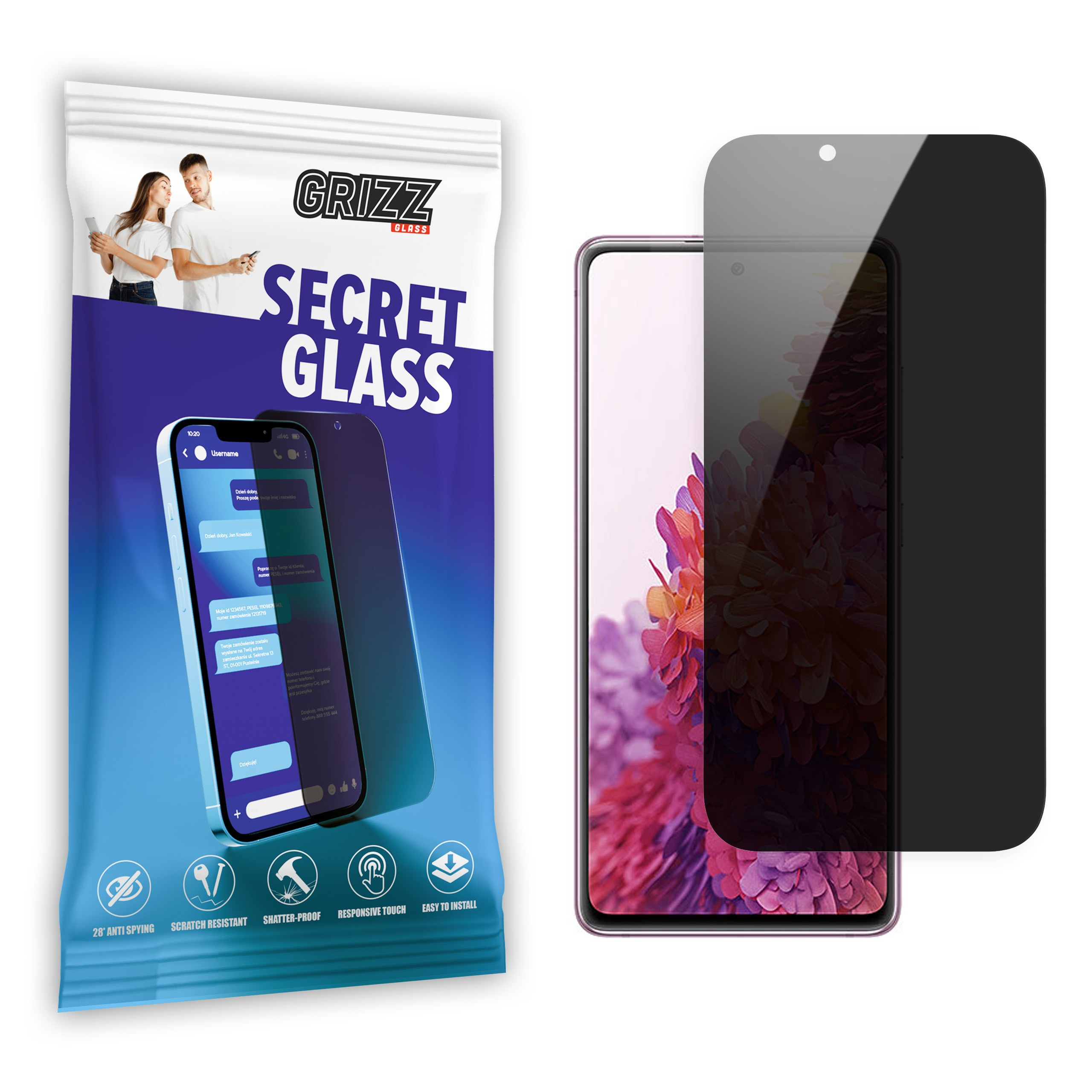 GrizzGlass SecretGlass Samsung Galaxy S20 FE