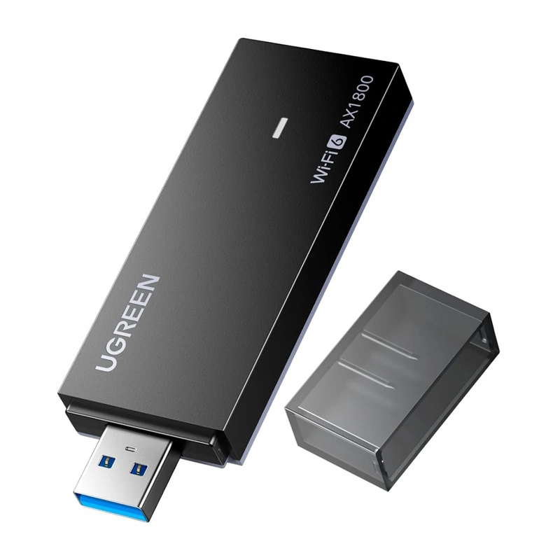 Karta sieciowa USB UGREEN CM499 Wi-Fi 6 1800 Mb/s 2.4 + 5 GHz (czarna)