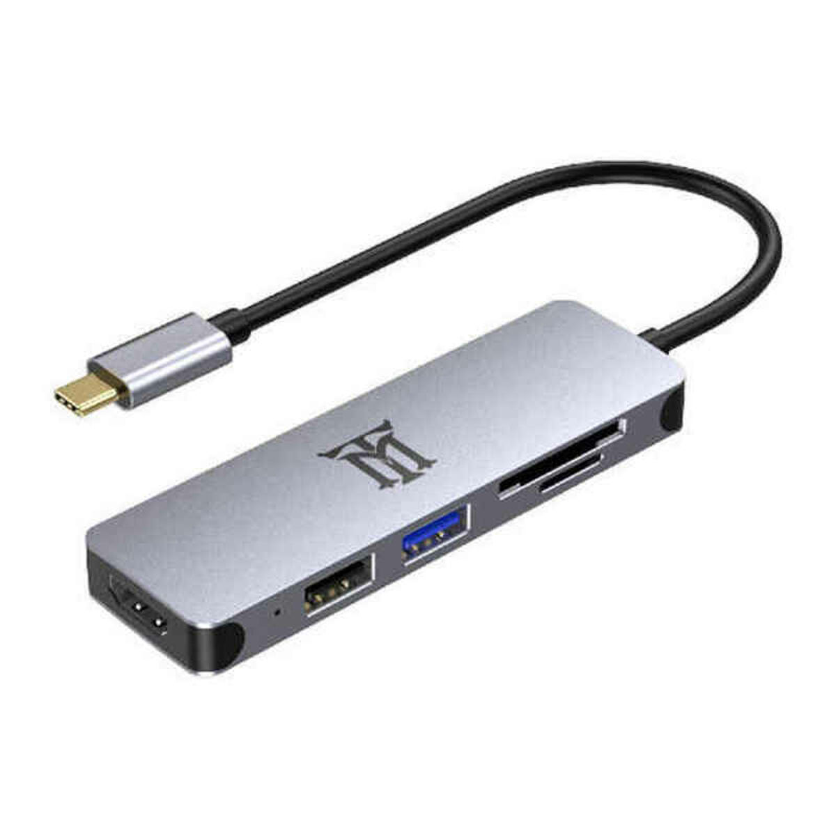 USB Hub Maillon Technologique MTHUB5 USB USB-C USB 3.0 MicroSD USB 3.2 USB-C 3.2 Gen 2 (3.1 Gen 2) USB-A 3.2