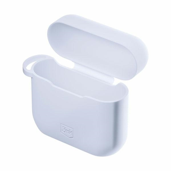 3MK Silicon Case Apple AirPods 3 + carabiner white