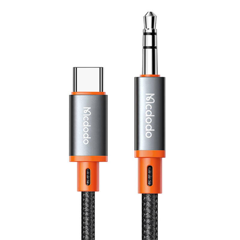 Mcdodo CA-0820 USB-C/mini jack 3.5mmm AUX Cable, 1.2m (black)