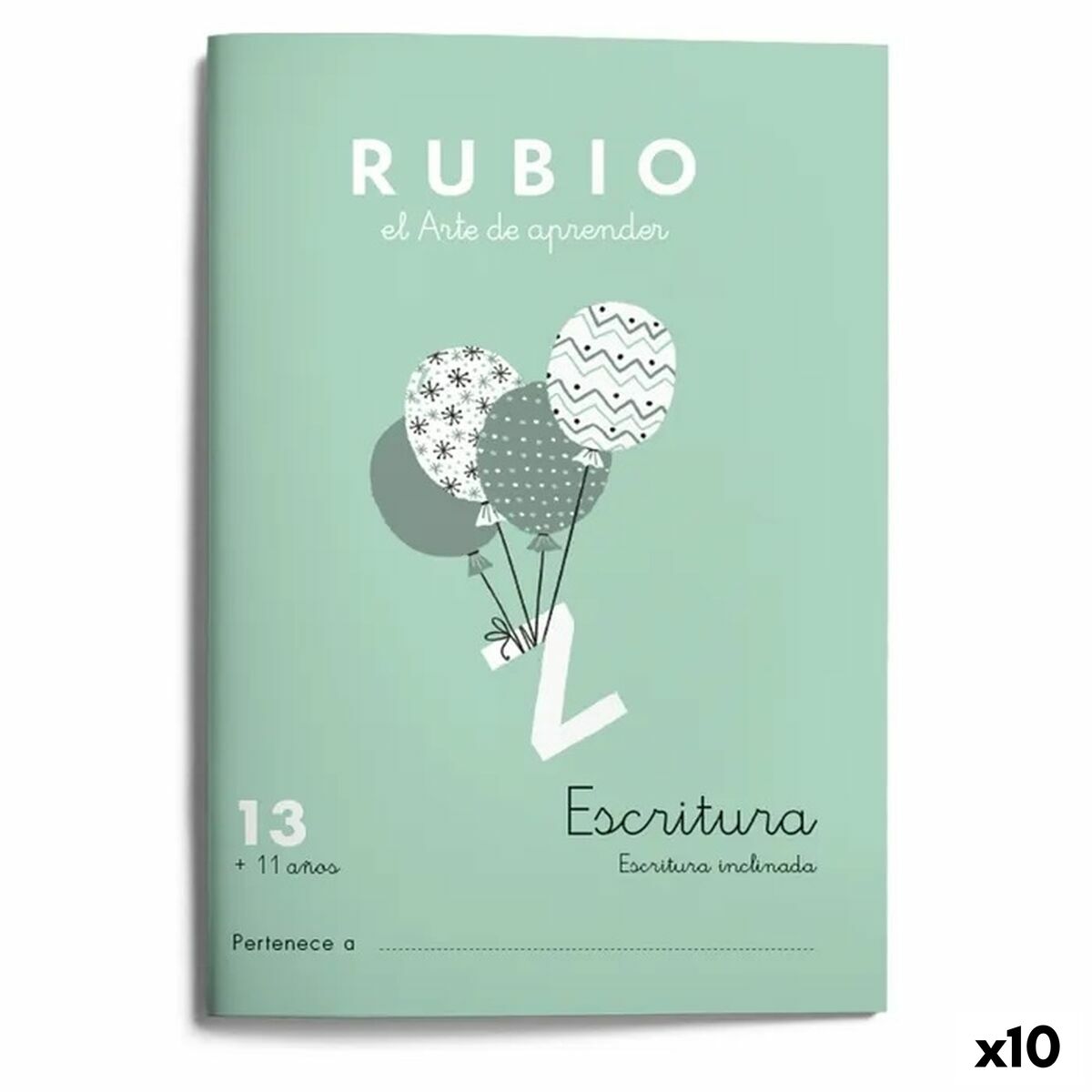 Writing and calligraphy notebook Rubio Nº13 A5 Spanish 20 Sheets (10Units)