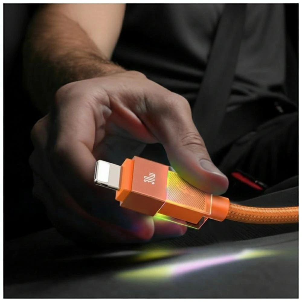 Kabel USAMS U93 30W USB-C / Lightning 1.2m pomarańczowy