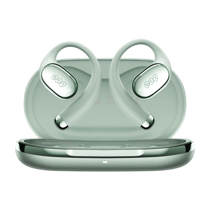 Bezprzewodowe słuchawki Clip-on QCY Crossky R70 Bluetooth 6.0 (zielone)