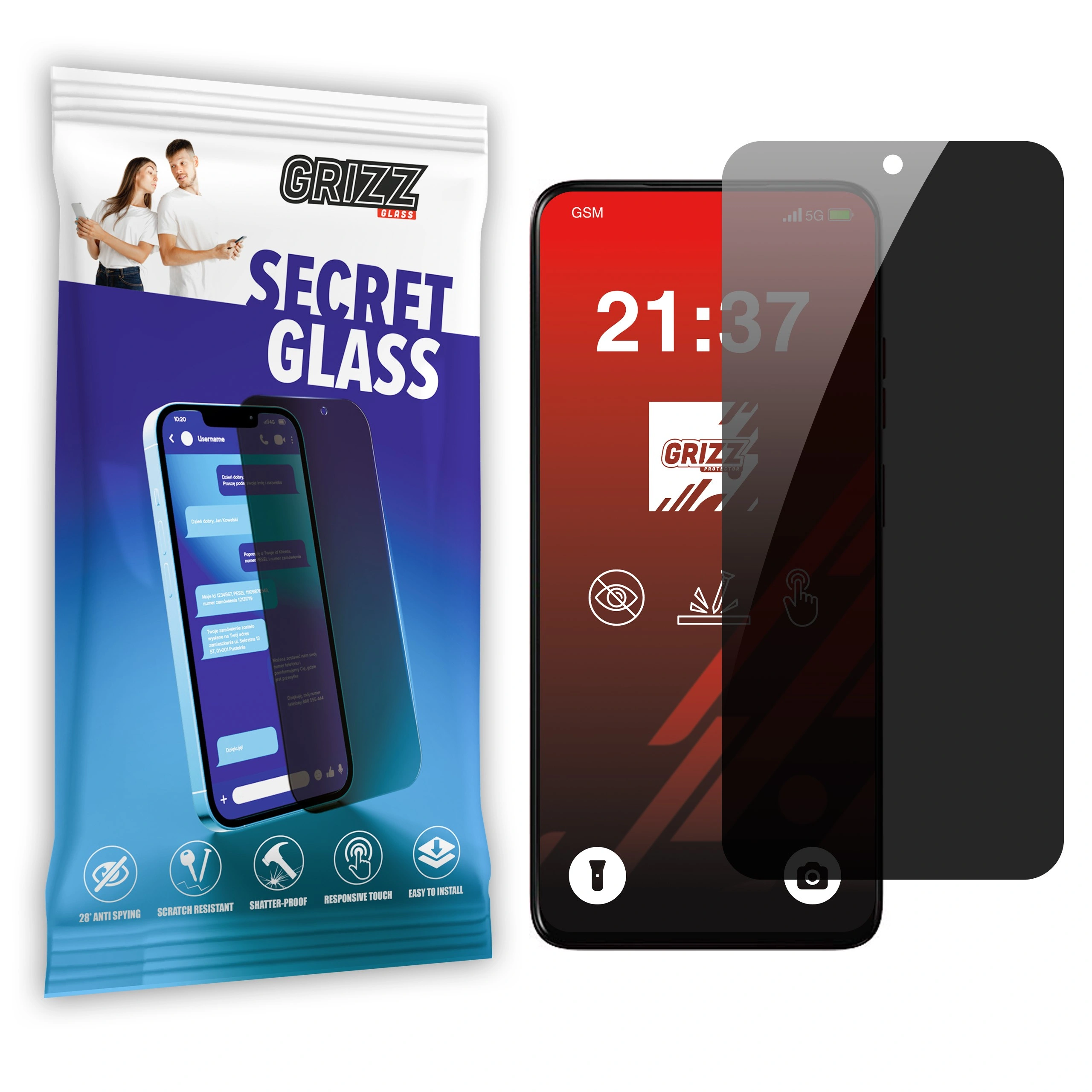 GrizzGlass SecretGlass Motorola Moto G05