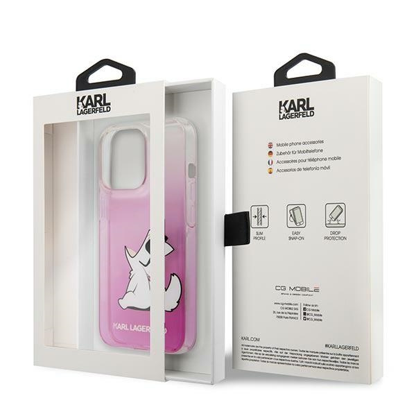 Karl Lagerfeld KLHCP14XCFNRCPI Apple iPhone 14 Pro Max hardcase pink Choupette Fun