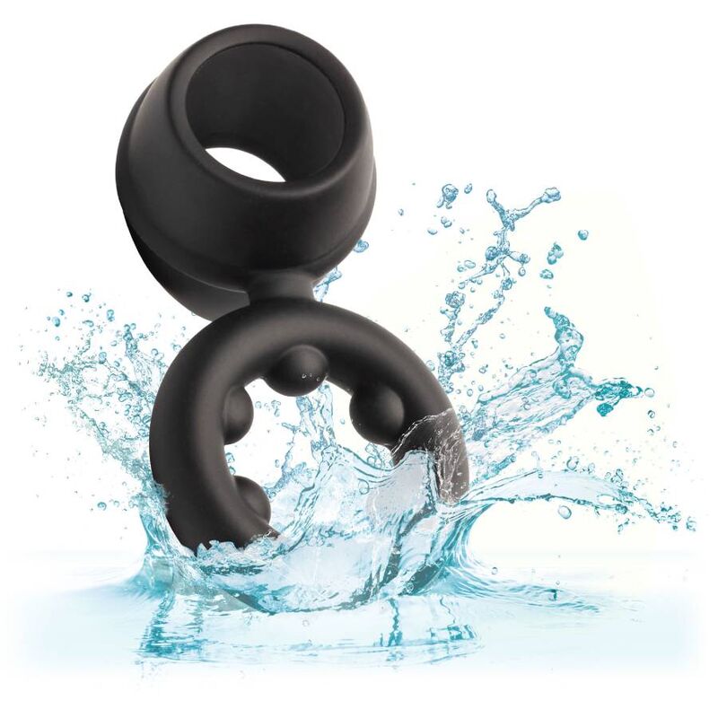 CALIFORNIA EXOTICS ALPHA DUAL MAGNUM RING BLACK