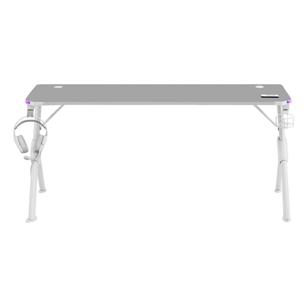 Table Mars Gaming MGDXL RGB LED RGB White Steel 160 x 60 cm