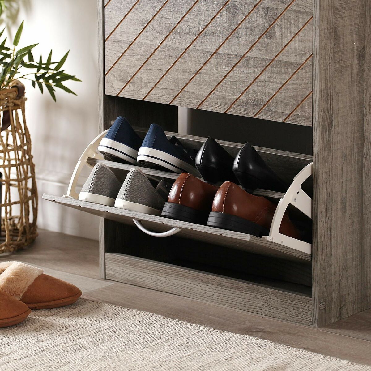 Shoe Rack Versa Niall 24 x 74,5 x 57 cm
