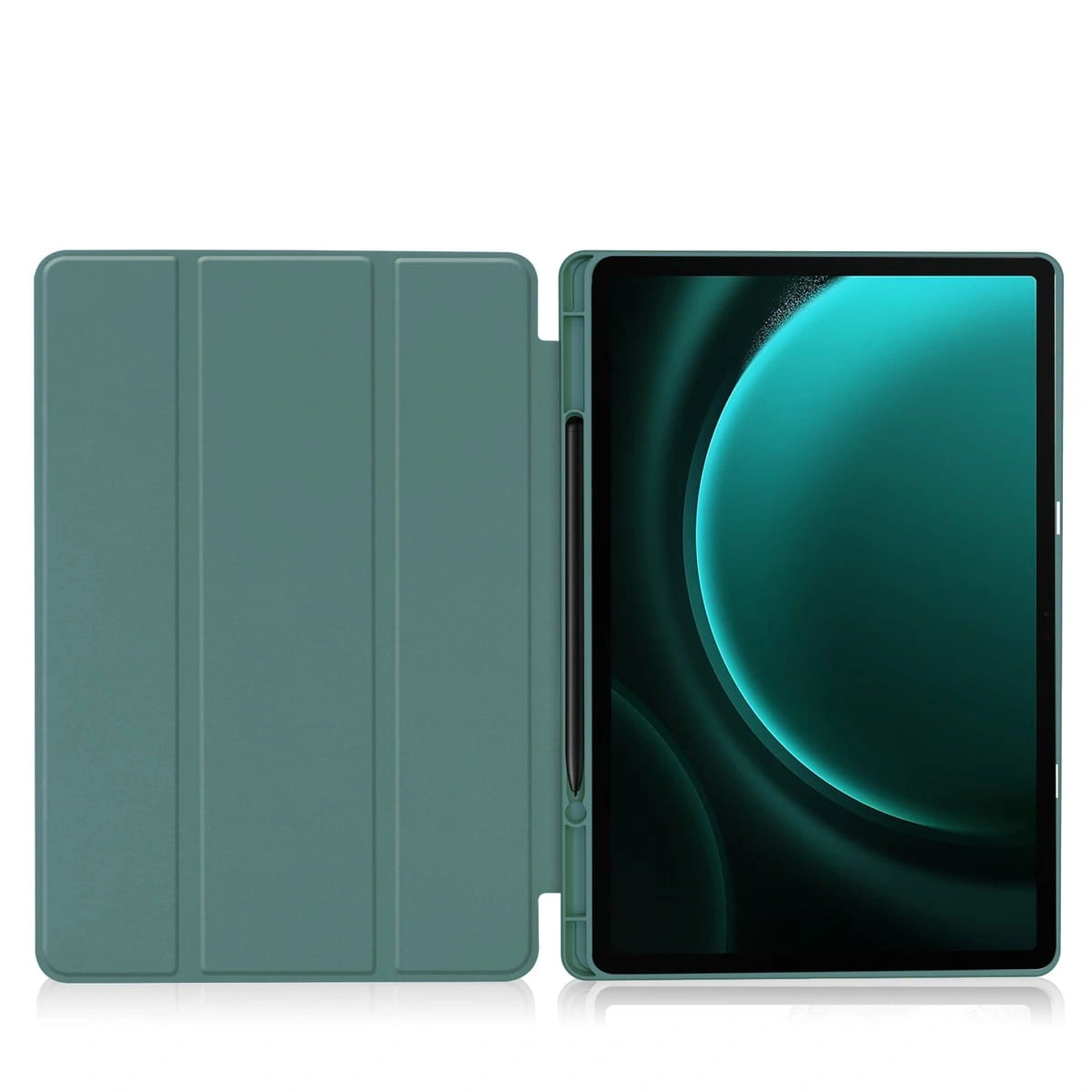Bizon Case Tab Lizard Samsung Galaxy Tab S9 FE Plus dark green