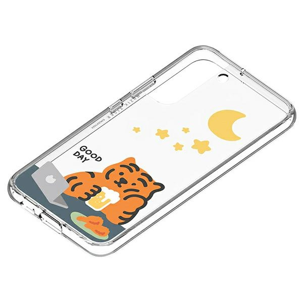 Samsung Galaxy S22 GP-TOU021HOSOW to Frame Cover Case Muzik Tiger white