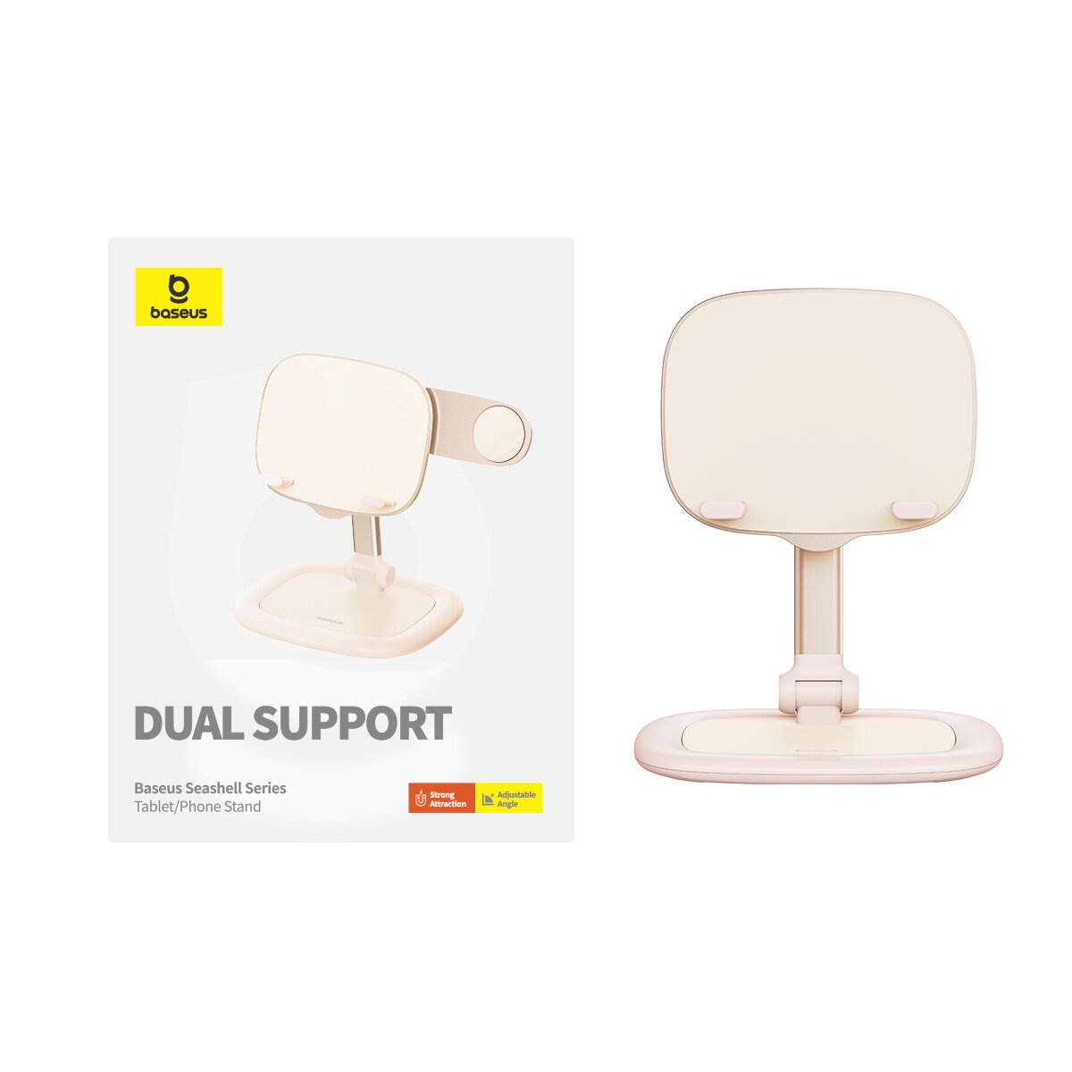 Baseus Seashell Series adjustable phone / tablet stand pink