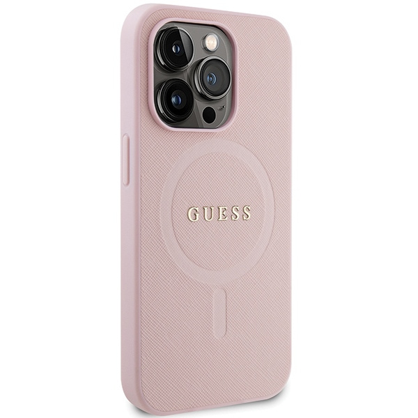 Guess GUHMP13LPSAHMCP Apple iPhone 13/13 Pro hardcase Saffiano MagSafe pink