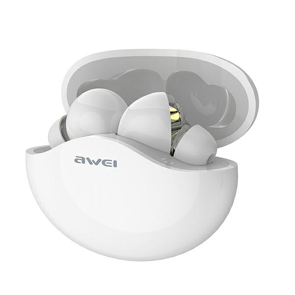 AWEI earphones Bluetooth T12 TWS white