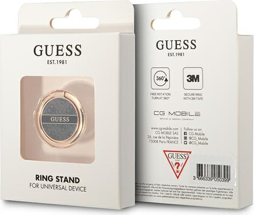 Guess Ring stand GURSHG4SK black 4G