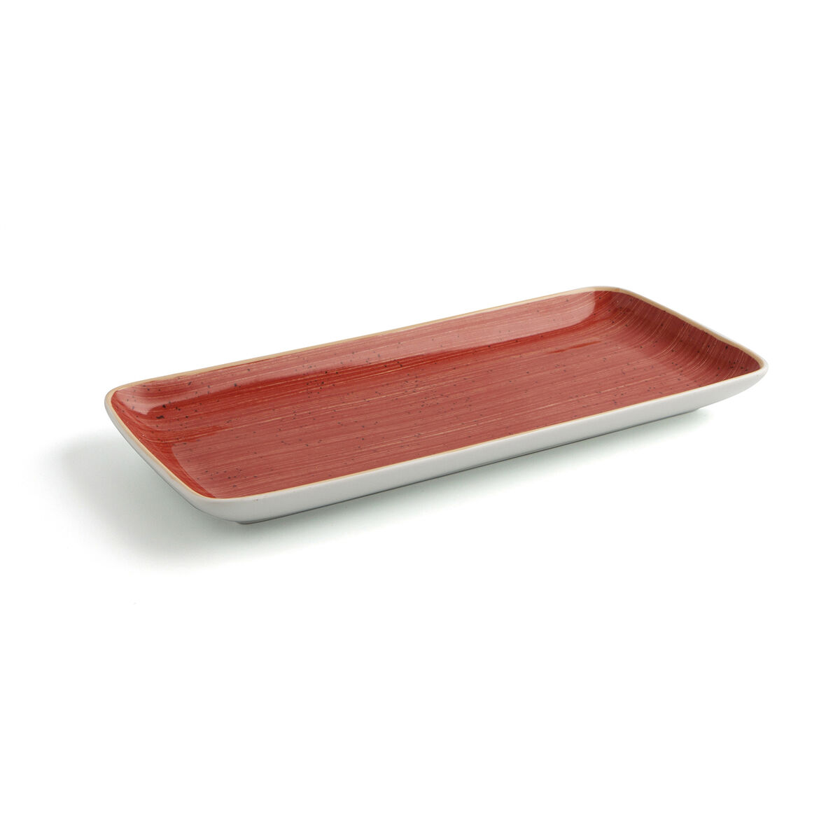 Serving Platter Ariane Terra Rectangular Ceramic Red (36 x 16,5 cm) (6 Units)