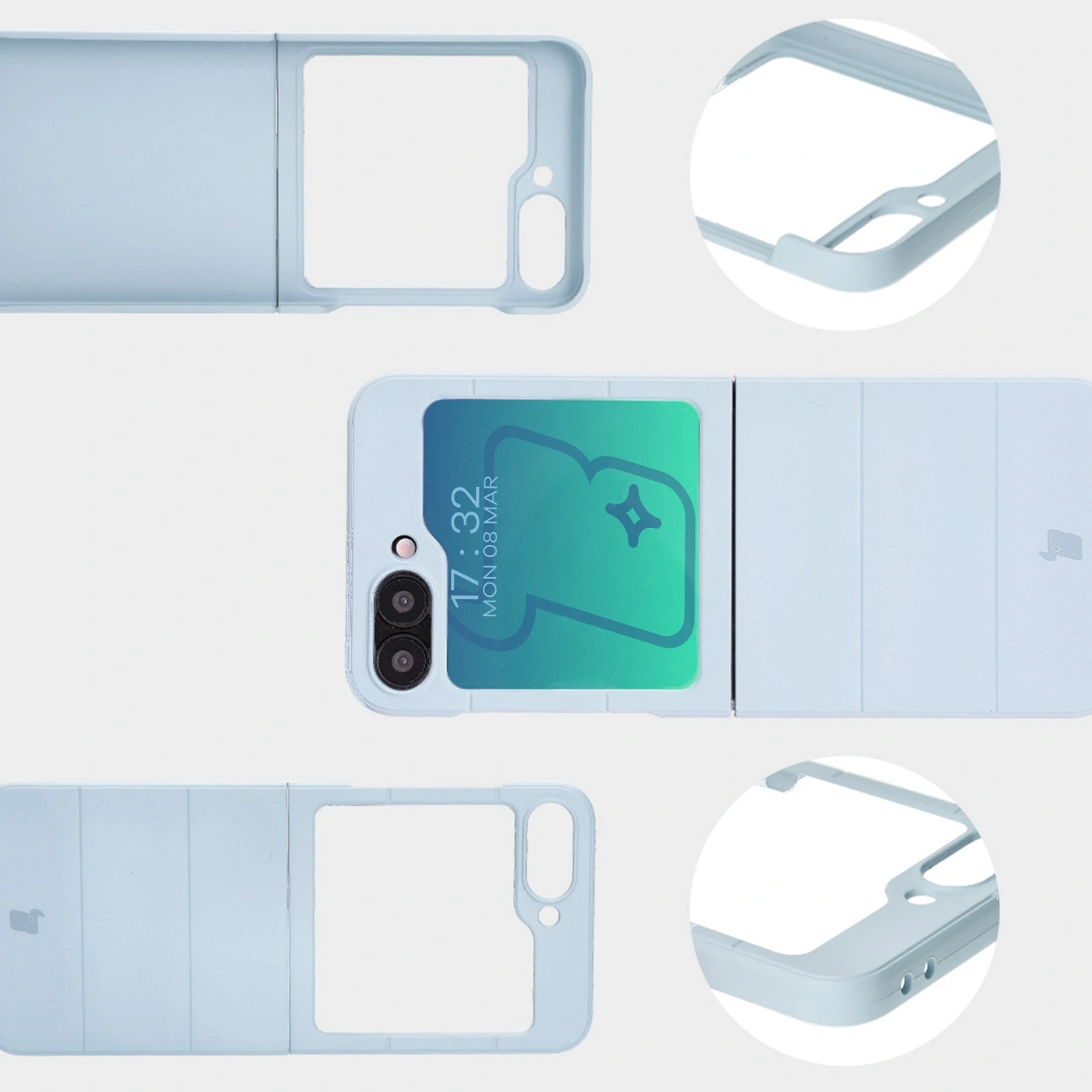 Bizon Case Tur Samsung Galaxy Z Flip6 light blue