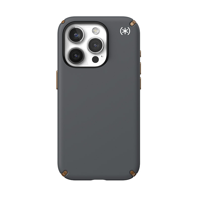 Speck Presidio2 Pro MagSafe Apple iPhone 15 Pro (Charcoal Grey/Cool Bronze/White)