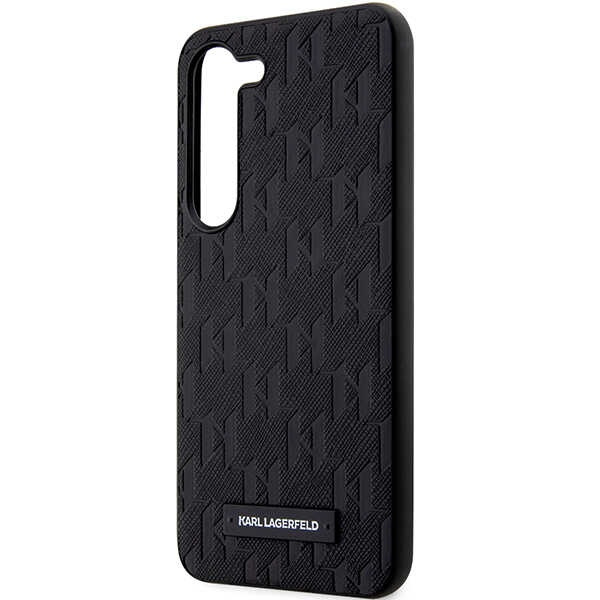 Karl Lagerfeld KLHCS23MSAKLHPK Samsung Galaxy S23+ Plus hardcase black Saffiano Mono Metal Logo