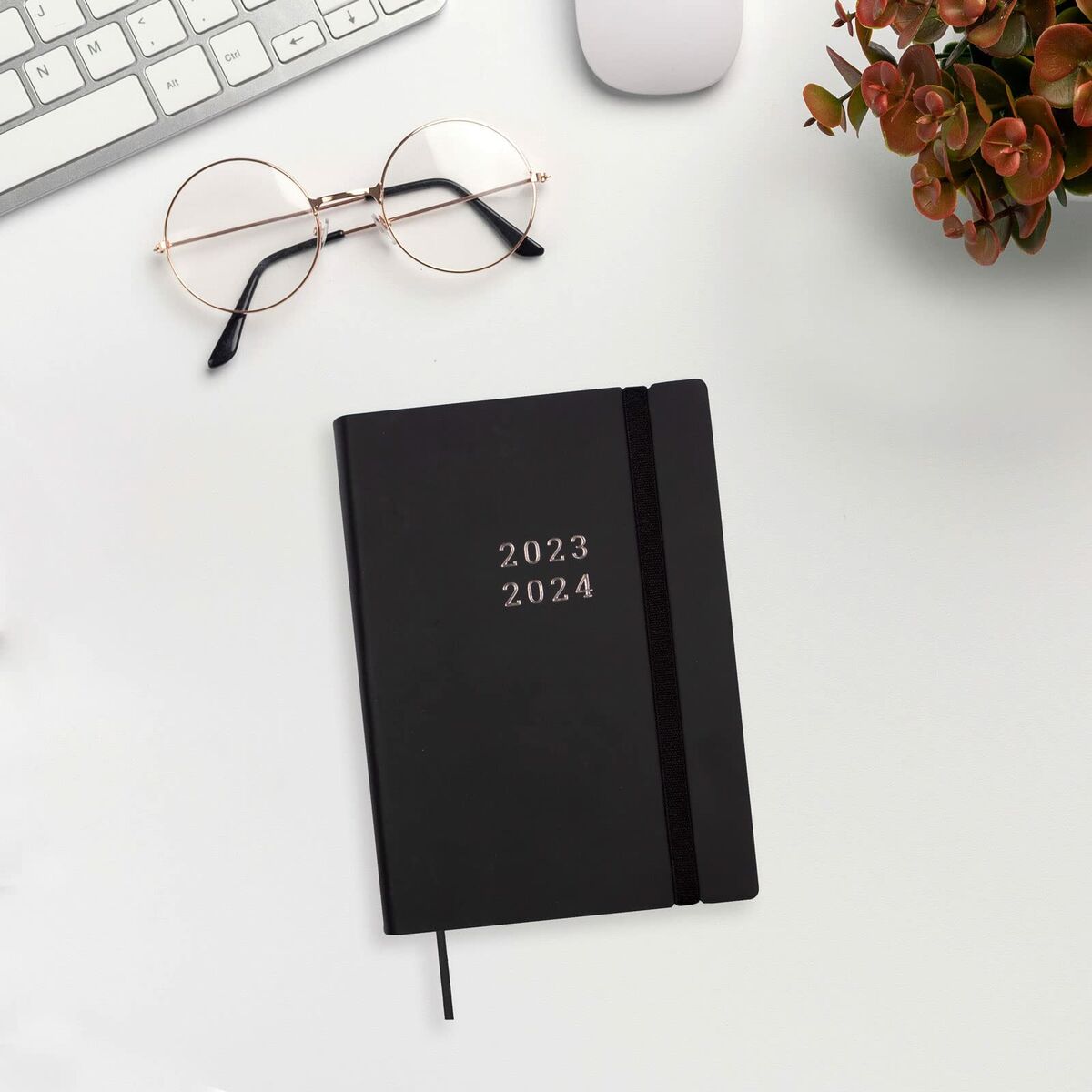 Kalendarz książkowy Finocam Mara 2023-2024 12 x 17 cm Czarny