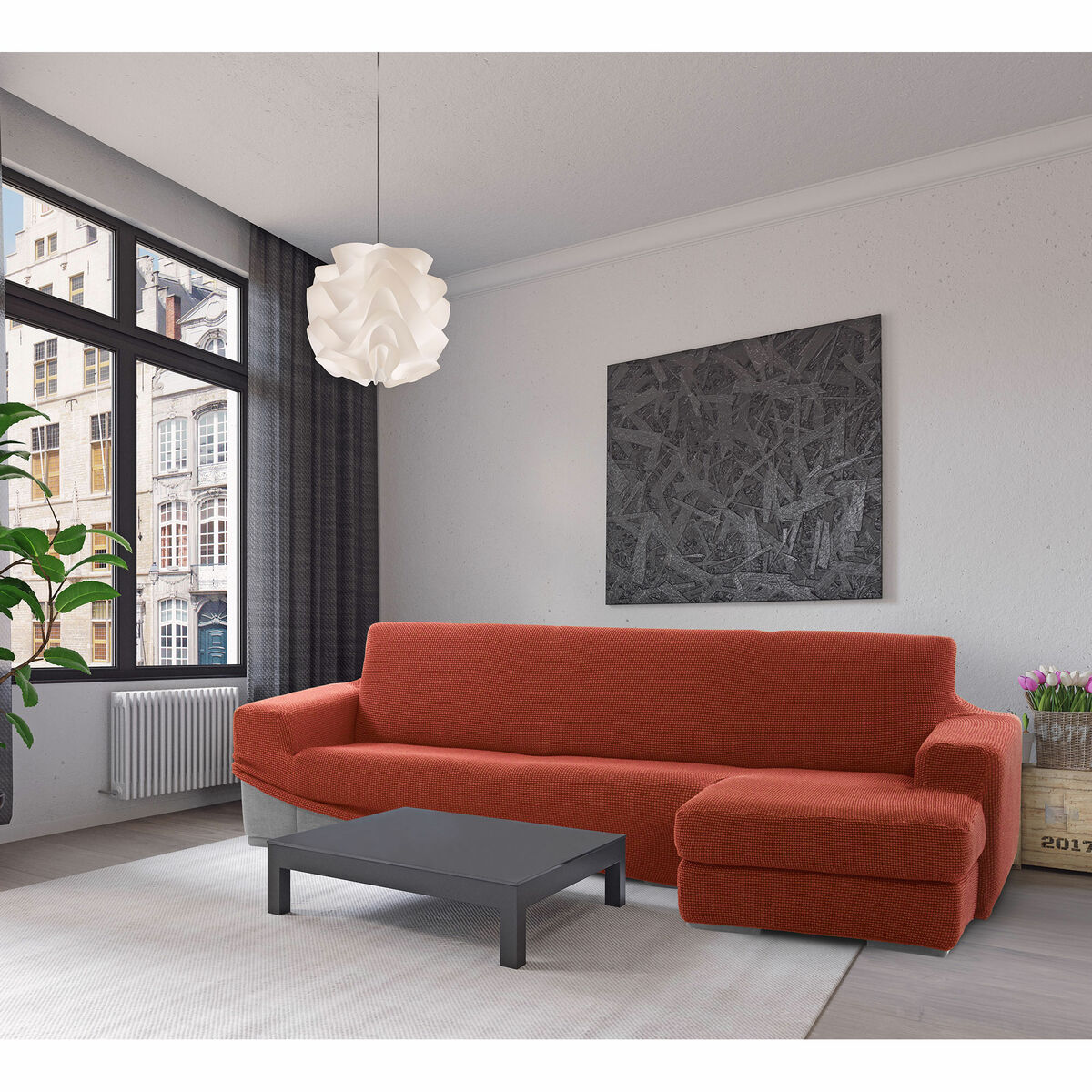 Chaise longue cover with short right arm Sofaskins NIAGARA 210 - 340 cm Chaise longue cover with short right arm Sofaskins NIAGARA 210 - 340 cm
