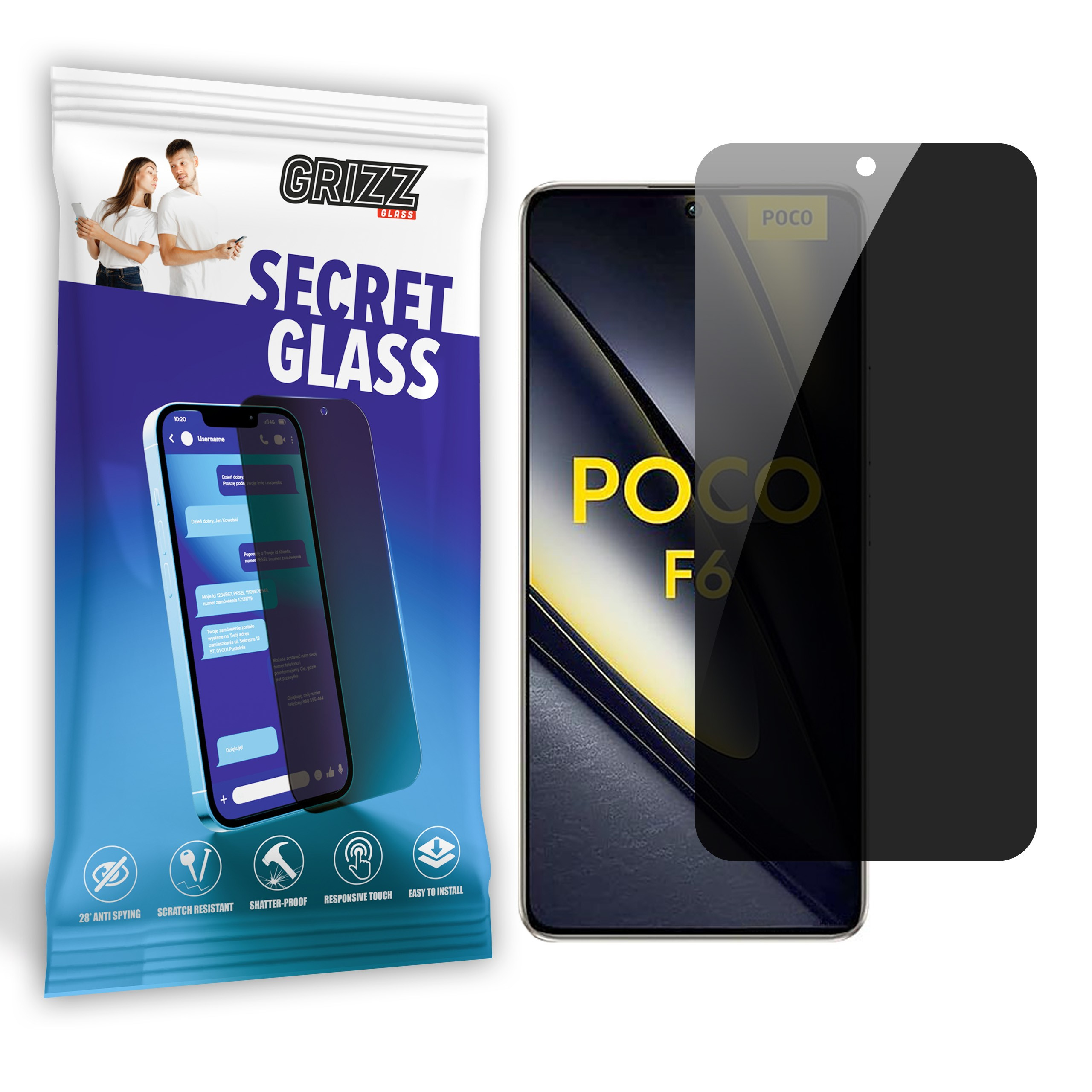 GrizzGlass SecretGlass Xiaomi POCO F6