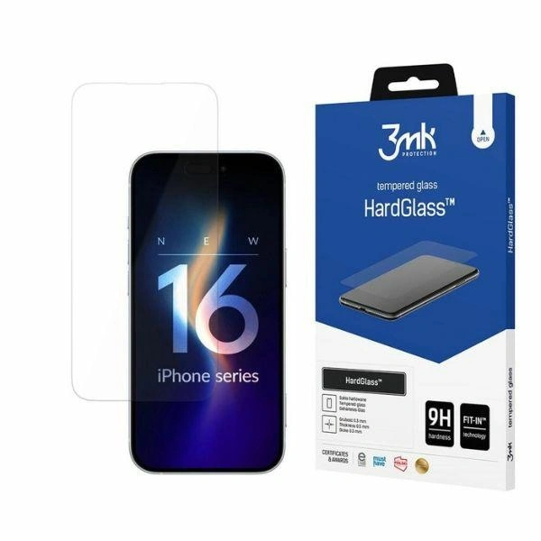 Tempered glass 3MK HardGlass Apple iPhone 16 Plus